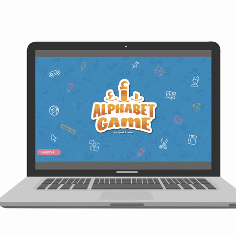 Les lettres arabes animées d'Alphabet Game