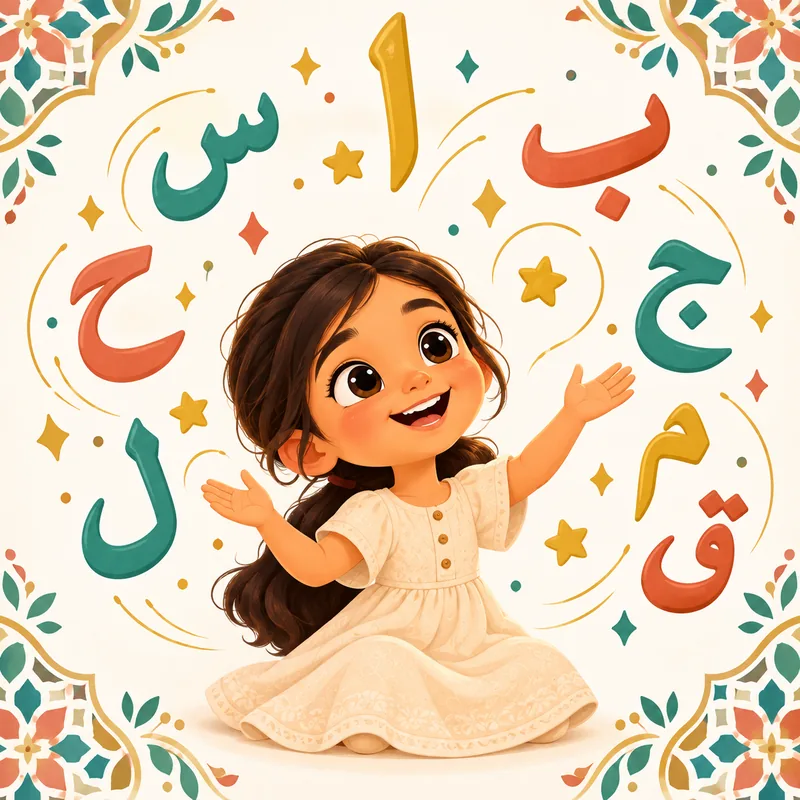 L'alphabet arabe à imprimer (PDF gratuit) — les 28 lettres