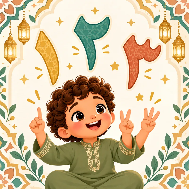 Les chiffres en arabe (1 à 10) — PDF gratuit à imprimer