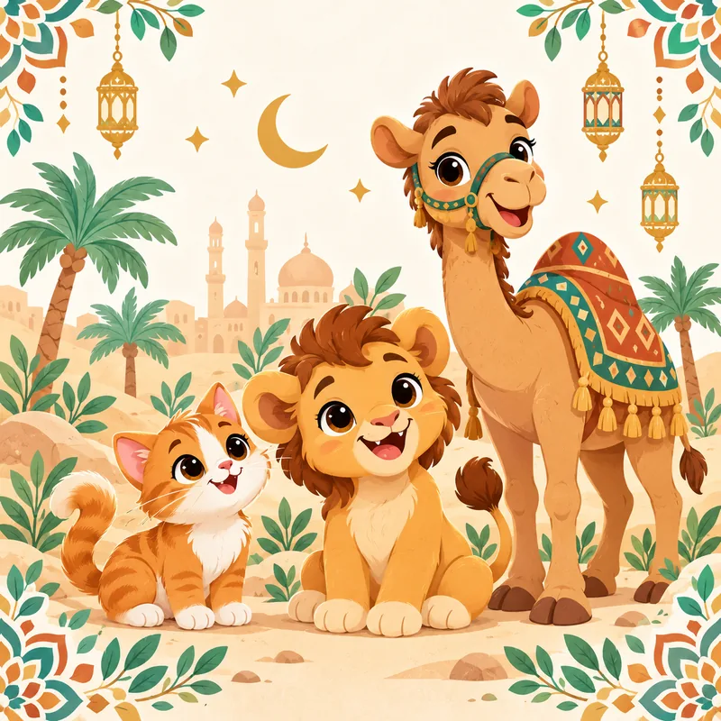 Les animaux en arabe (PDF gratuit à imprimer) — imagier enfant