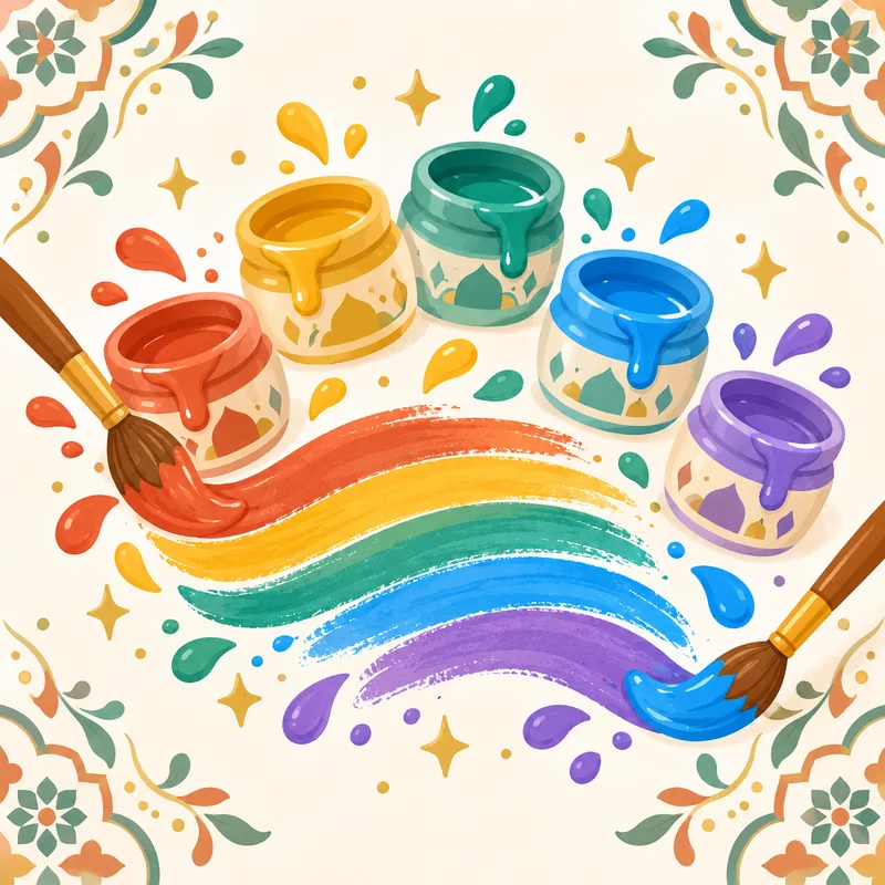 Les couleurs en arabe — fiche gratuite à imprimer (enfant)